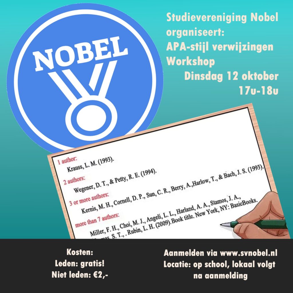 APA-verwijzingen workshop poster