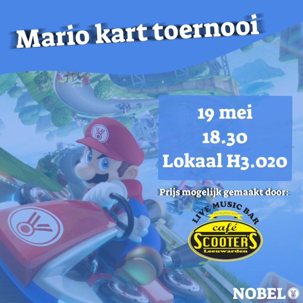 Mario kart toernooi poster